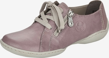 Rieker Lace-Up Shoes in Pink: front