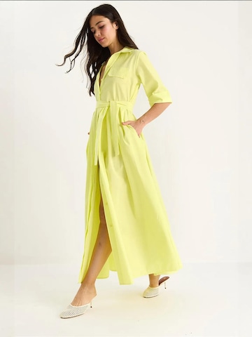 Robe-chemise Bianco Lucci en jaune