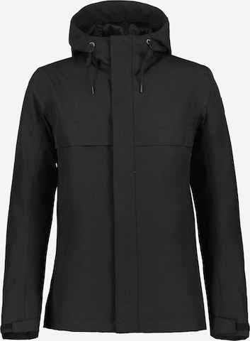 juoda ICEPEAK Laisvalaikio striukė 'Atlanta': priekis