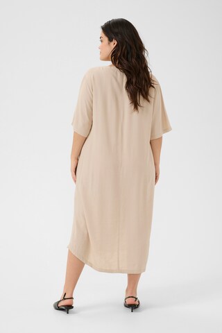 KAFFE CURVE Kleid 'Mille' in Beige