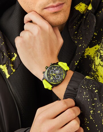 Orologio analogico 'WILDCAT' di Plein Sport in verde: frontale