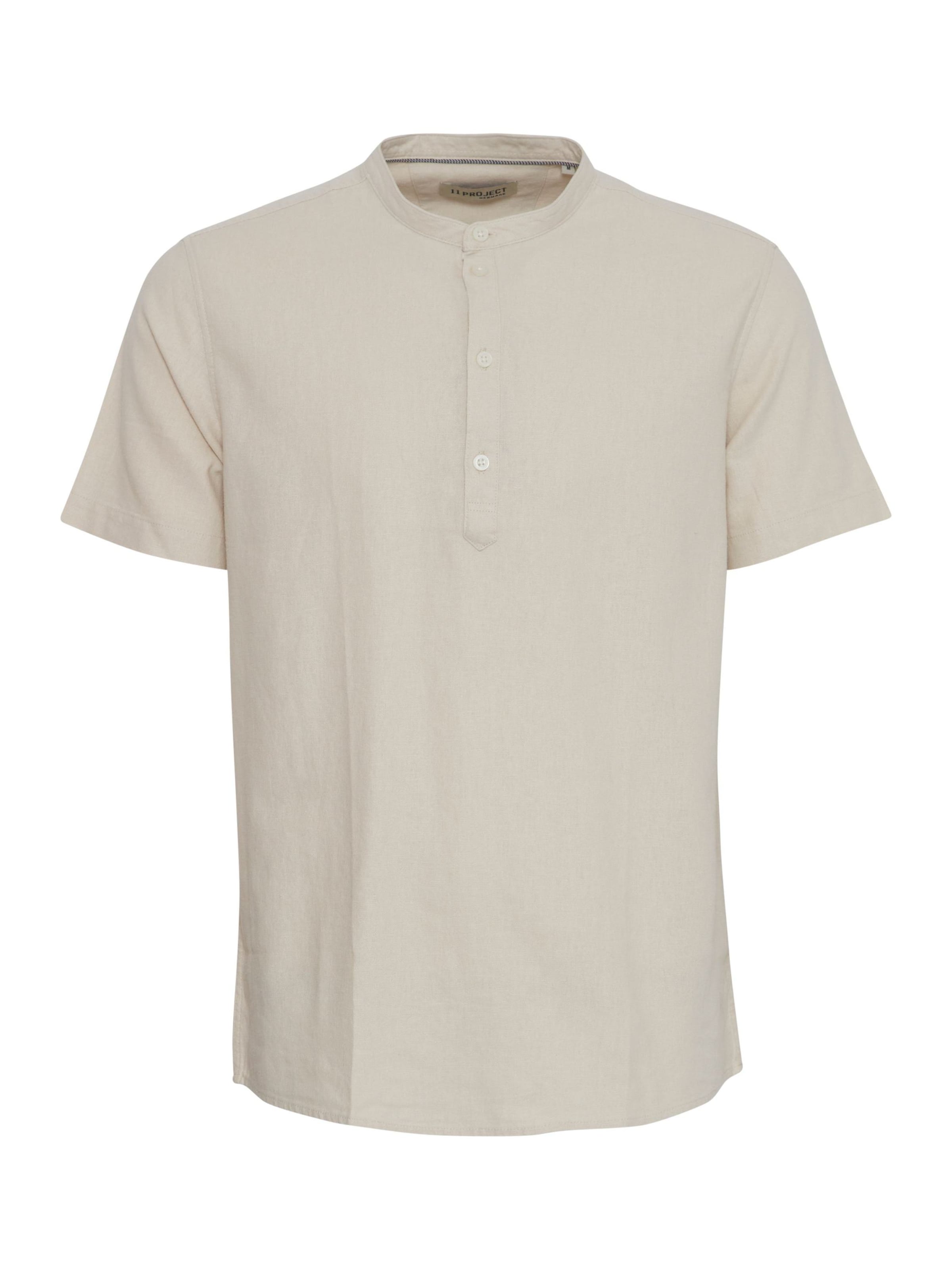 11 Project Hemd  'Cho' in Beige: Vorderseite