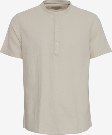11 Project Button Up Shirt ' PROcho ' in Beige: front