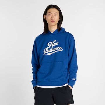 new balance Sweatshirt in Blauw: voorkant