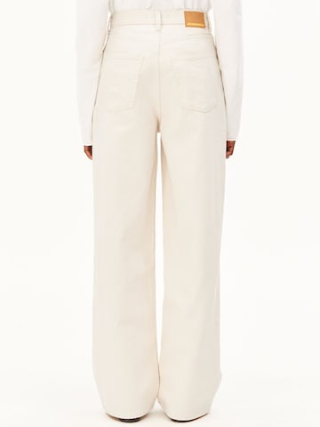 ARMEDANGELS Wide leg Jeans 'Enijaa' in Beige