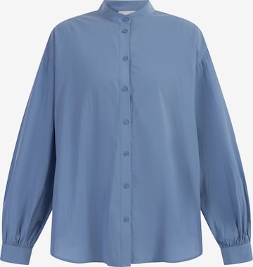 Camicia da donna di RISA in blu: frontale