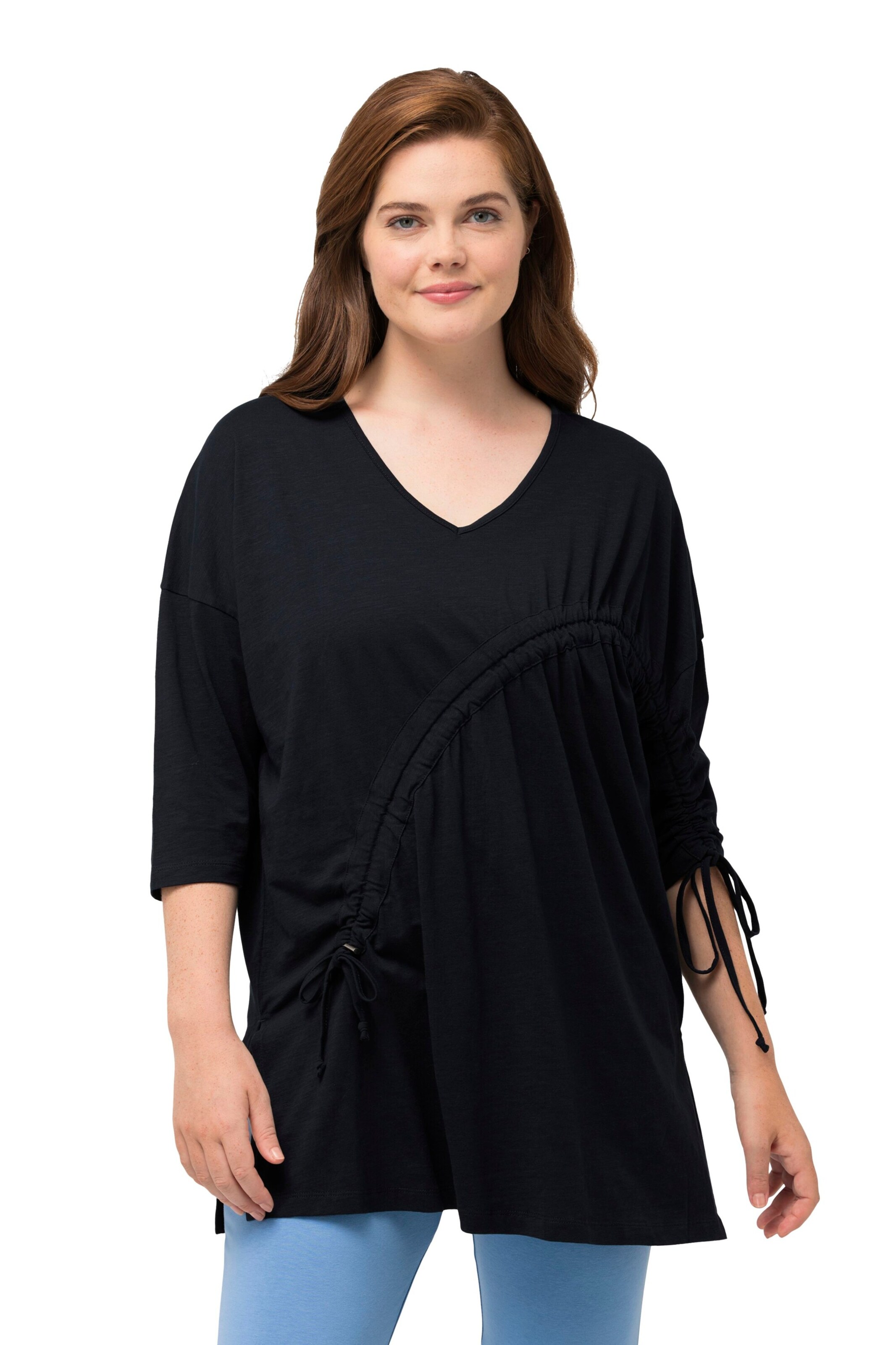 Ulla Popken Shirt in Blauw: voorkant