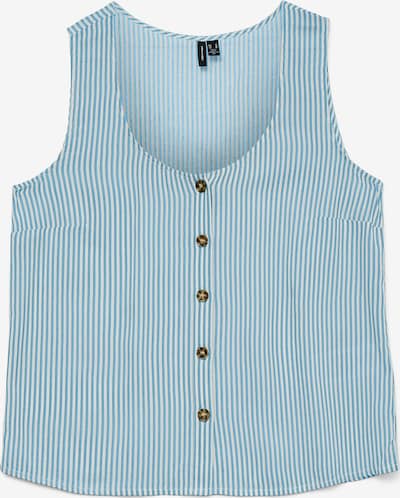 Bluză 'VMBumpy' VERO MODA pe albastru deschis / alb, Vizualizare produs