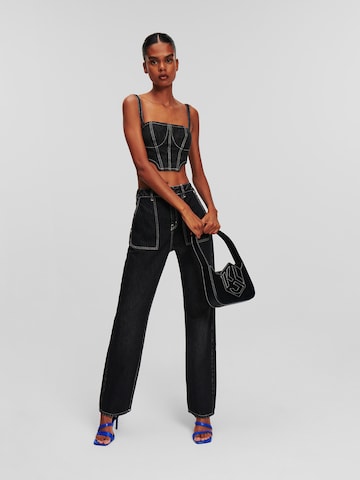 Top de la KARL LAGERFELD JEANS pe negru