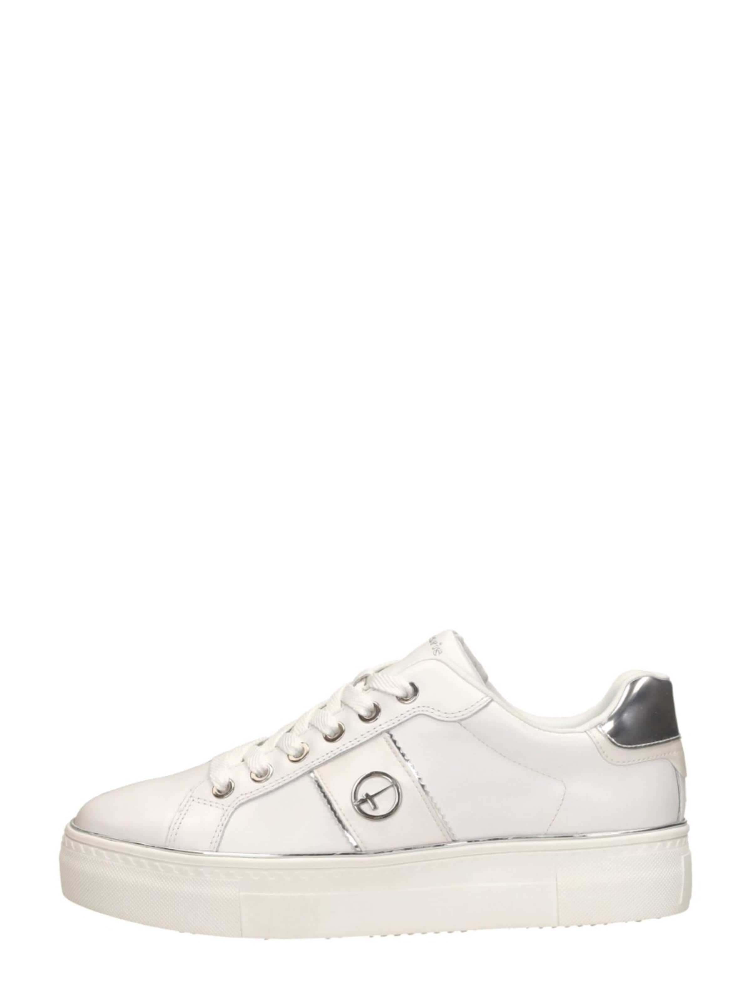 Tamaris Platform trainers 'Veterschoenen Laag' in White