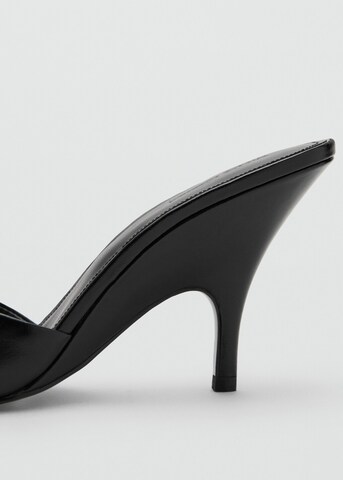 MANGO Pantolette 'Elodie' in Schwarz