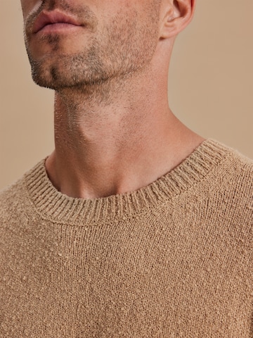 DAN FOX APPAREL Regular Fit Pullover 'Laurenz' in Beige