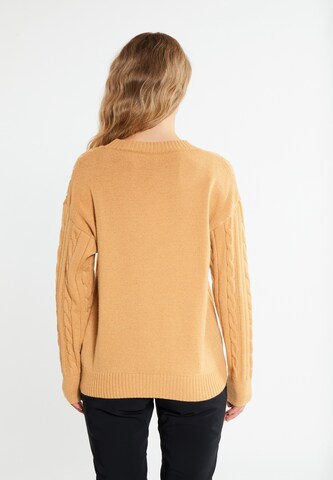 RISA Knit Cardigan 'Teylon' in Brown