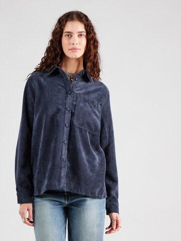 Camicia da donna 'PCJEFFI' di PIECES in blu: frontale