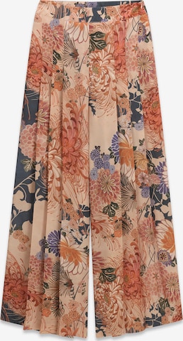 smėlio GUESS Plačios klešnės Kelnės: priekis