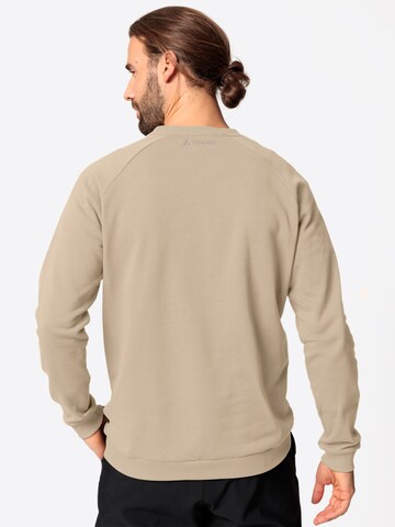 VAUDE Athletic Sweater 'Mineo III' in Beige