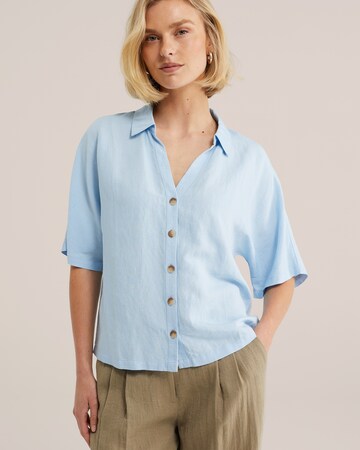 WE Fashion - Blusa en azul: frente