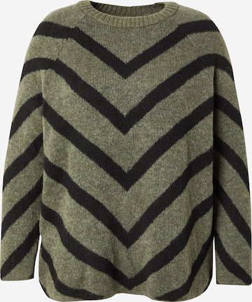 ONLY Carmakoma Свитер 'CAREliza' в Зеленый: спереди