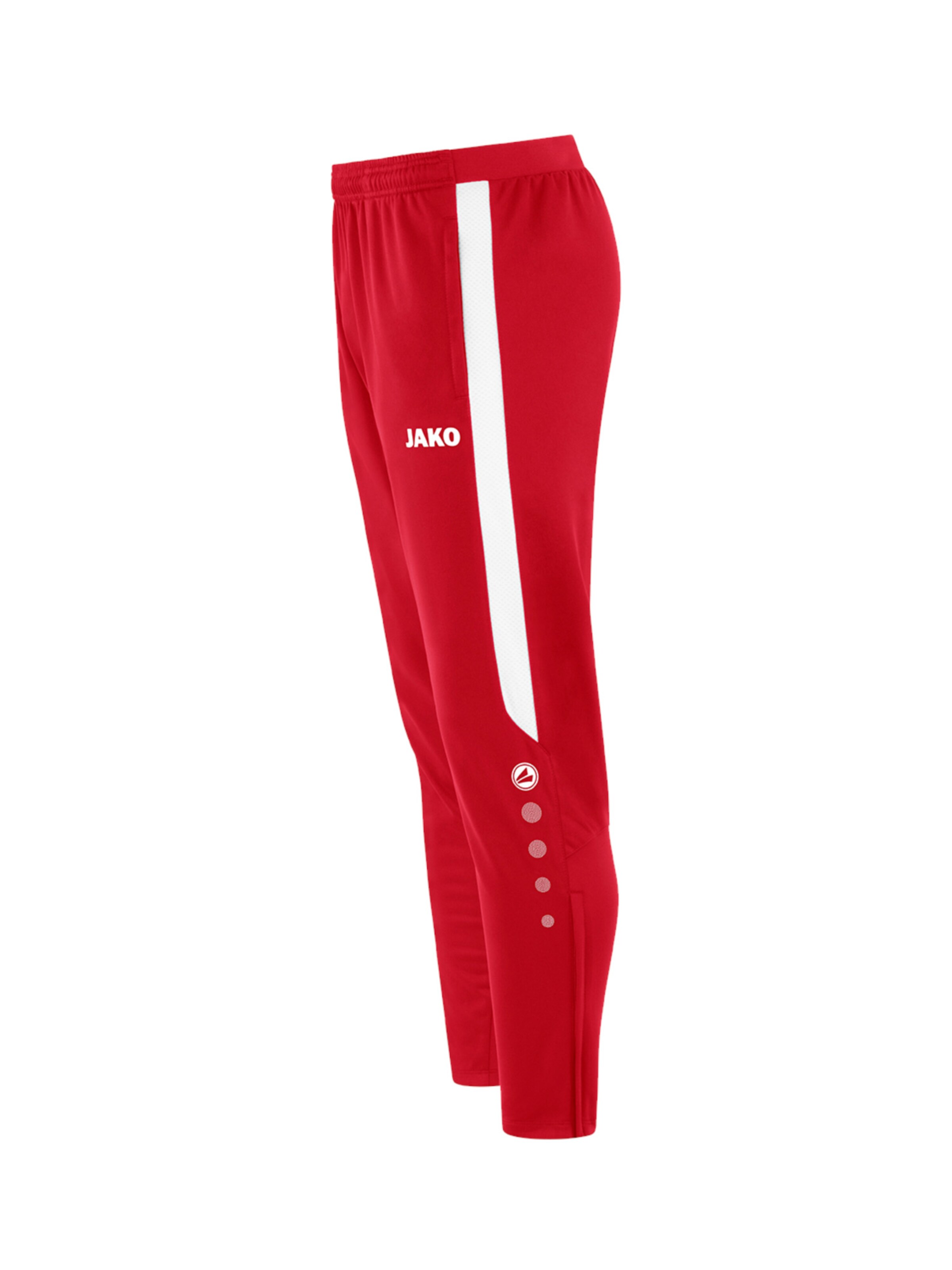 JAKO Slim fit Workout Pants 'Power' in Red