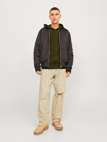 JACK & JONES Svetr 'JCOAero' – zelená
