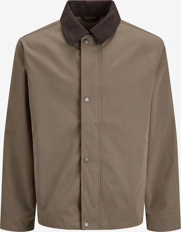 Veste fonctionnelle JACK & JONES en marron : devant