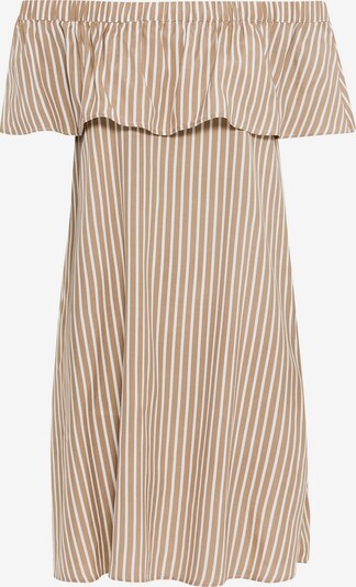 HALLHUBER Off-Shoulder-Kleid in beige / weiß, Produktansicht