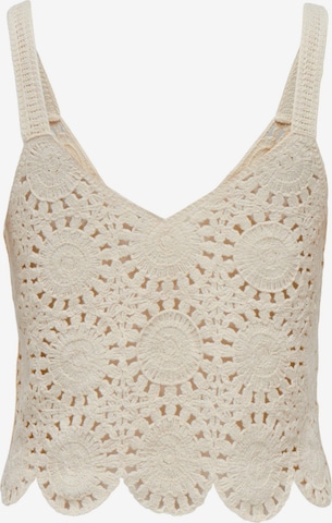 ONLY Knitted Top 'Yvonne' in Beige