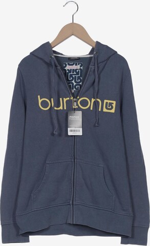 BURTON Sweatshirt & Zip-Up Hoodie in S in Blue: front