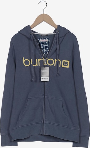 BURTON Sweatshirt & Zip-Up Hoodie in S in Blue: front