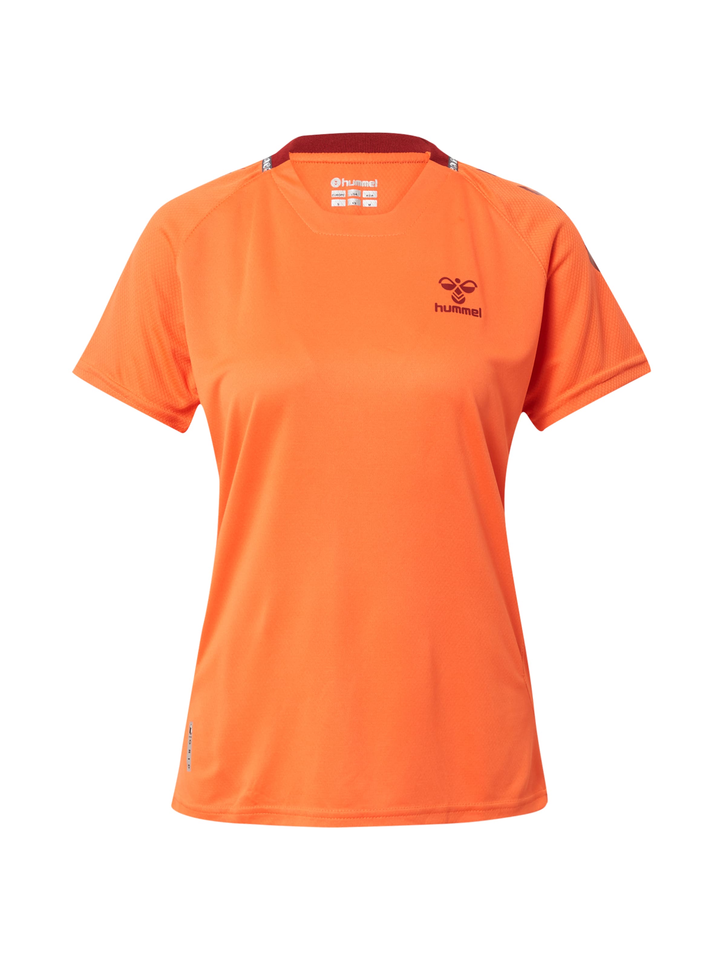 Hummel Funktionsbluse 'Ongrid' i orange / bordeaux, Produktvisning