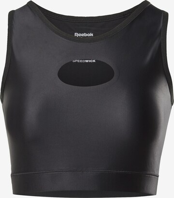 Reebok Sporttop in Zwart: voorkant