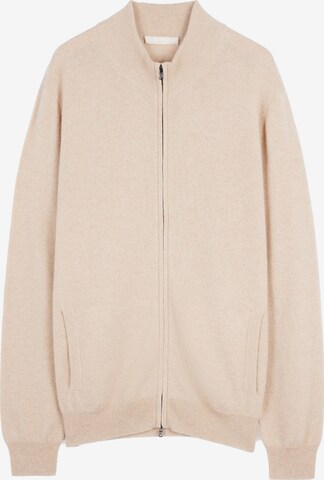 GOBI Cashmere Gebreid vest 'Men's Essential Full-Zip Cashmere Cardigan' in Beige: voorkant