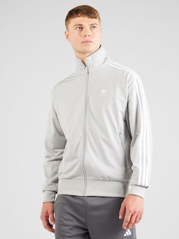 ADIDAS ORIGINALS Sweat jacket 'Adicolor Classics Firebird' in Grey: front