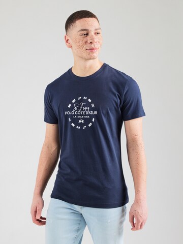 La Martina T-Shirt in Blau: Vorderseite