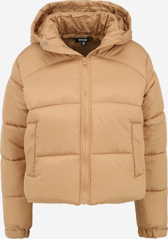 Missguided Between-Season Jacket in Beige: front