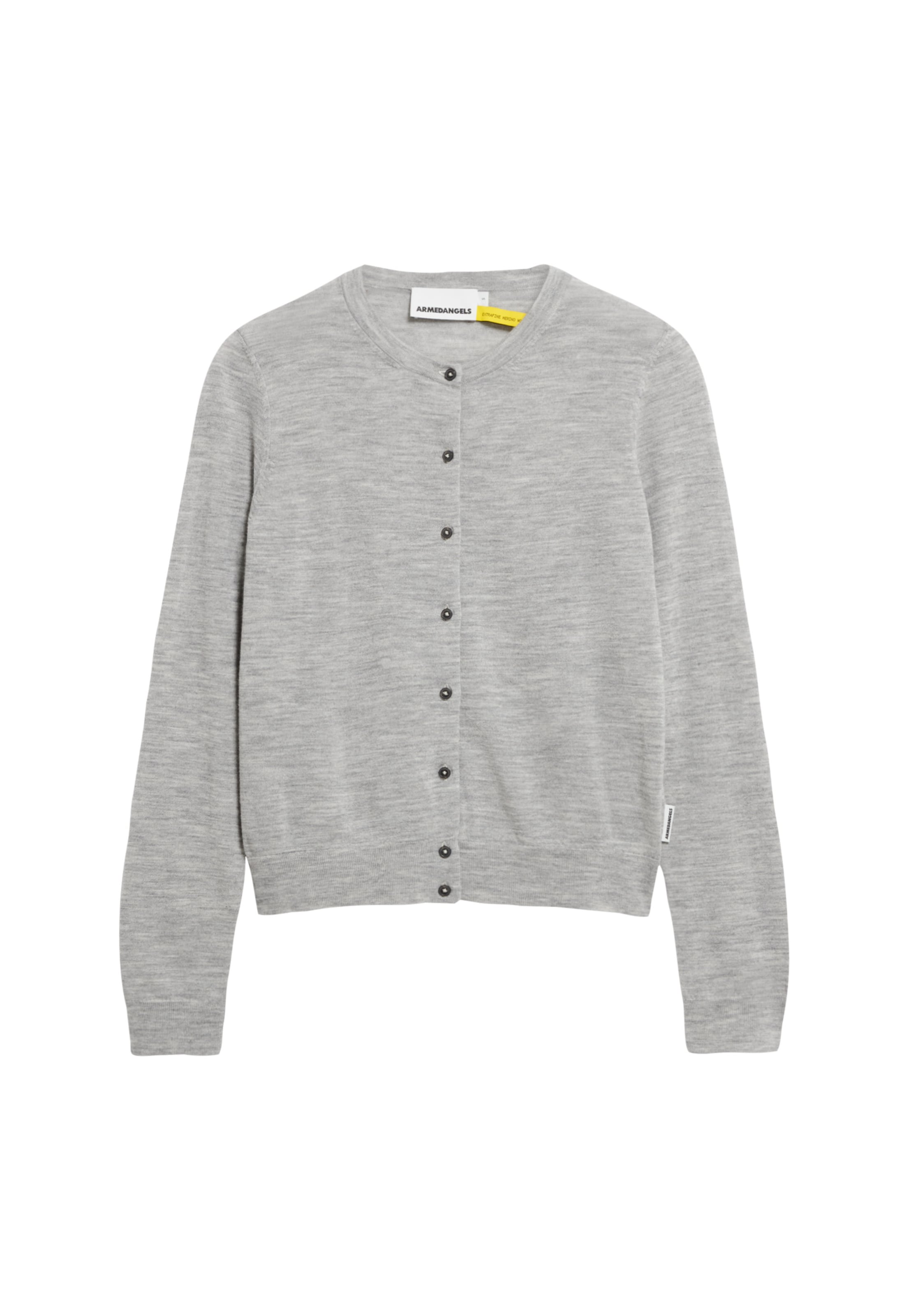 pelēks ARMEDANGELS Adīta jaka 'Ophaliaa Merino': no priekšpuses