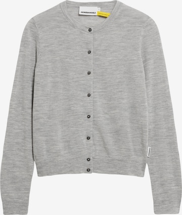 Cardigan 'Ophaliaa Merino' ARMEDANGELS en gris : devant