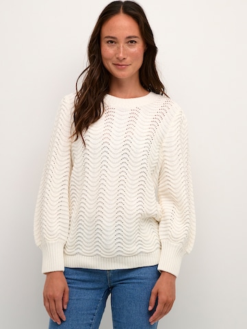 Pullover 'Kate ' di Kaffe in bianco: frontale