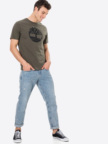 TIMBERLAND Футболка 'Kennebec River' в Зеленый