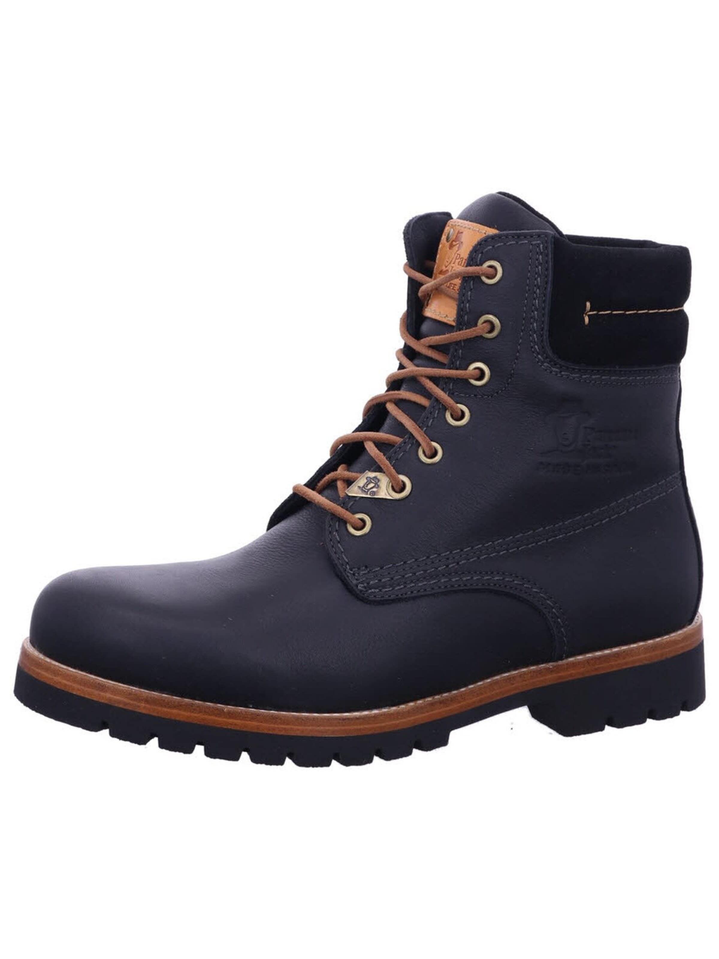 PANAMA JACK Boots 'Stiefeletten/Boot Herren Panama 03 Igloo C26 Glattleder in schwarz' in Blau: Vorderseite