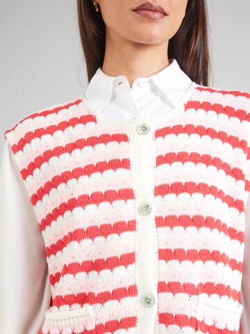 Hailys Knitted Vest 'Fi44nlay' in Red