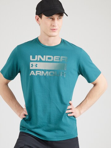 UNDER ARMOUR Performance Shirt 'Team Issue' in Green: front