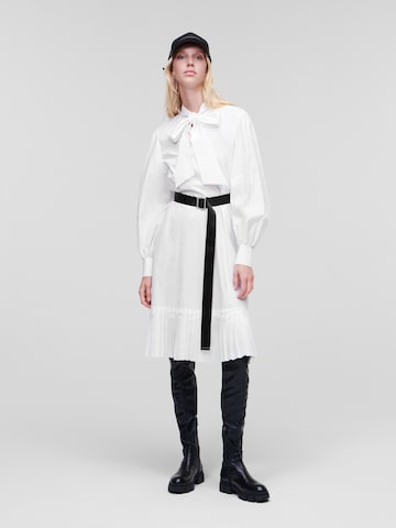 Karl Lagerfeld Blusenkleid in Weiß