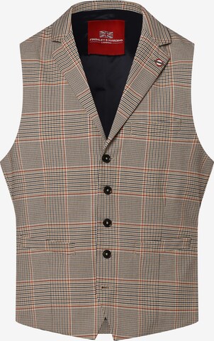 Finshley & Harding London Vest in Beige: front