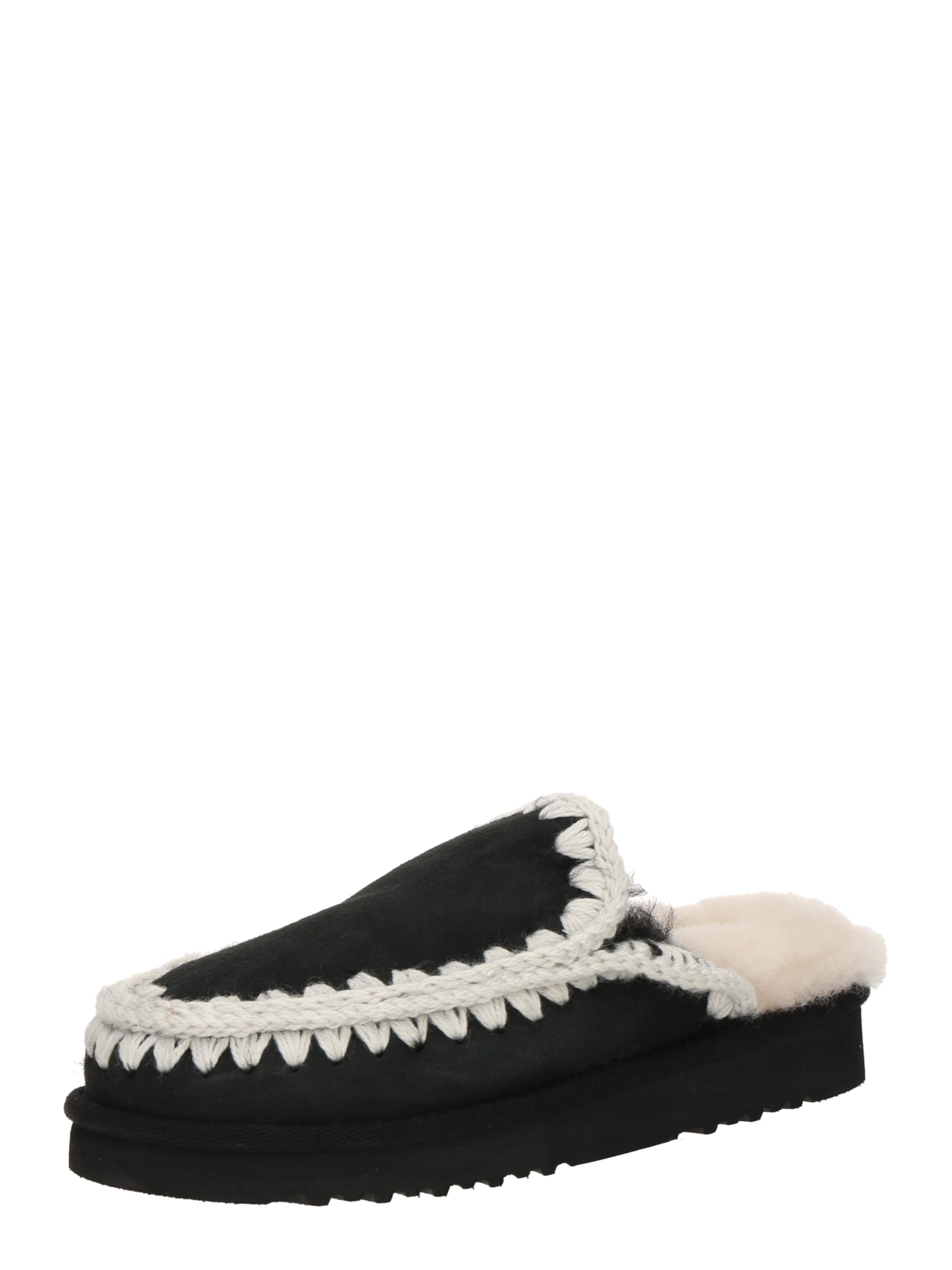 MOUPapuče 'Eskimo' - crna boja: prednji dio