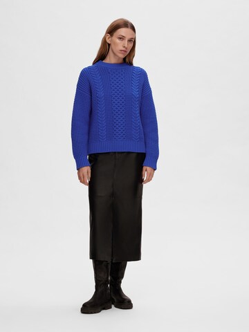 SELECTED FEMME Sweater 'Brianne' in Blue