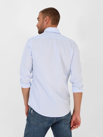 Scalpers Button Up Shirt in Blue