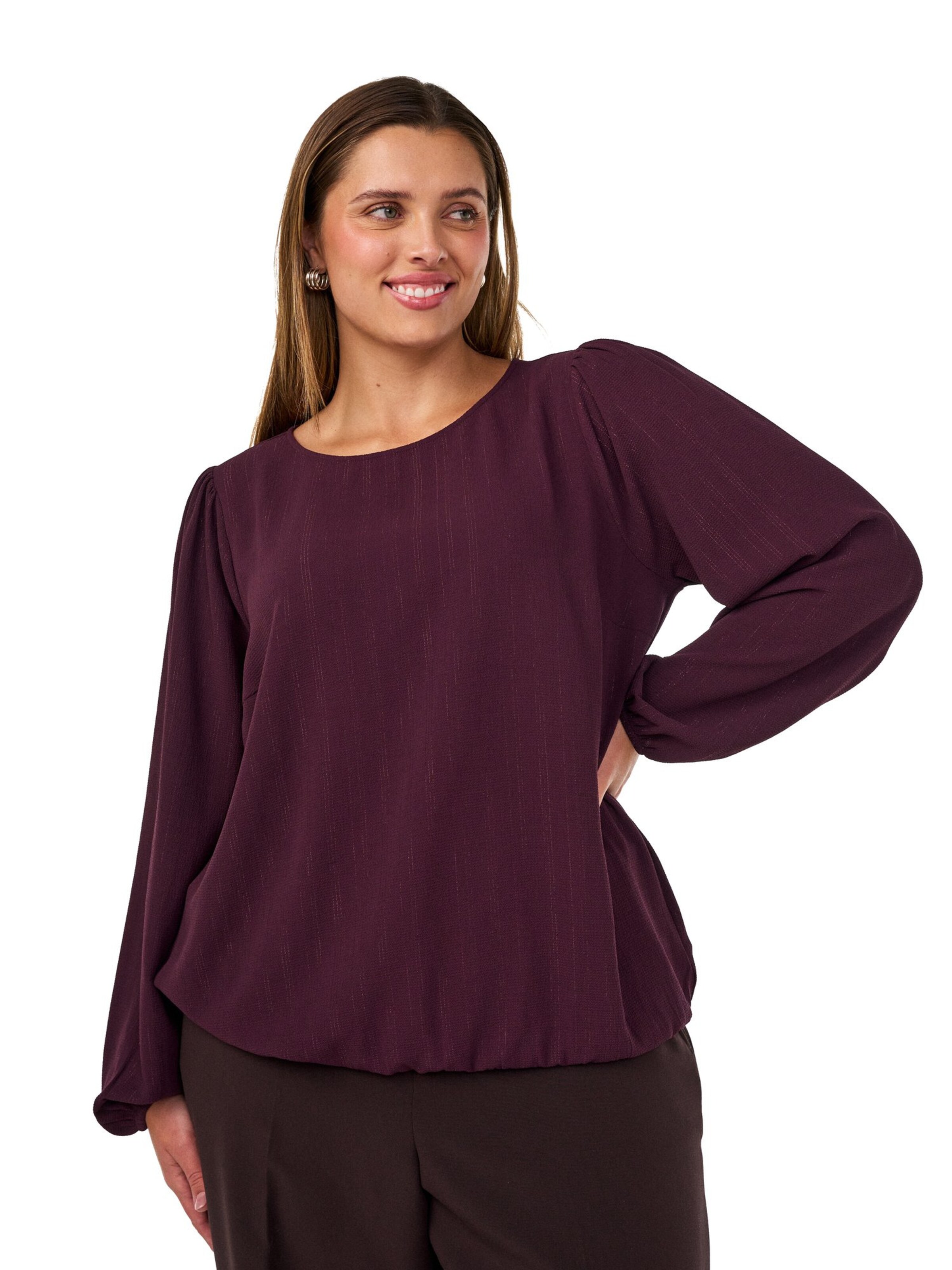 Camicia da donna di Zizzi in rosso: frontale