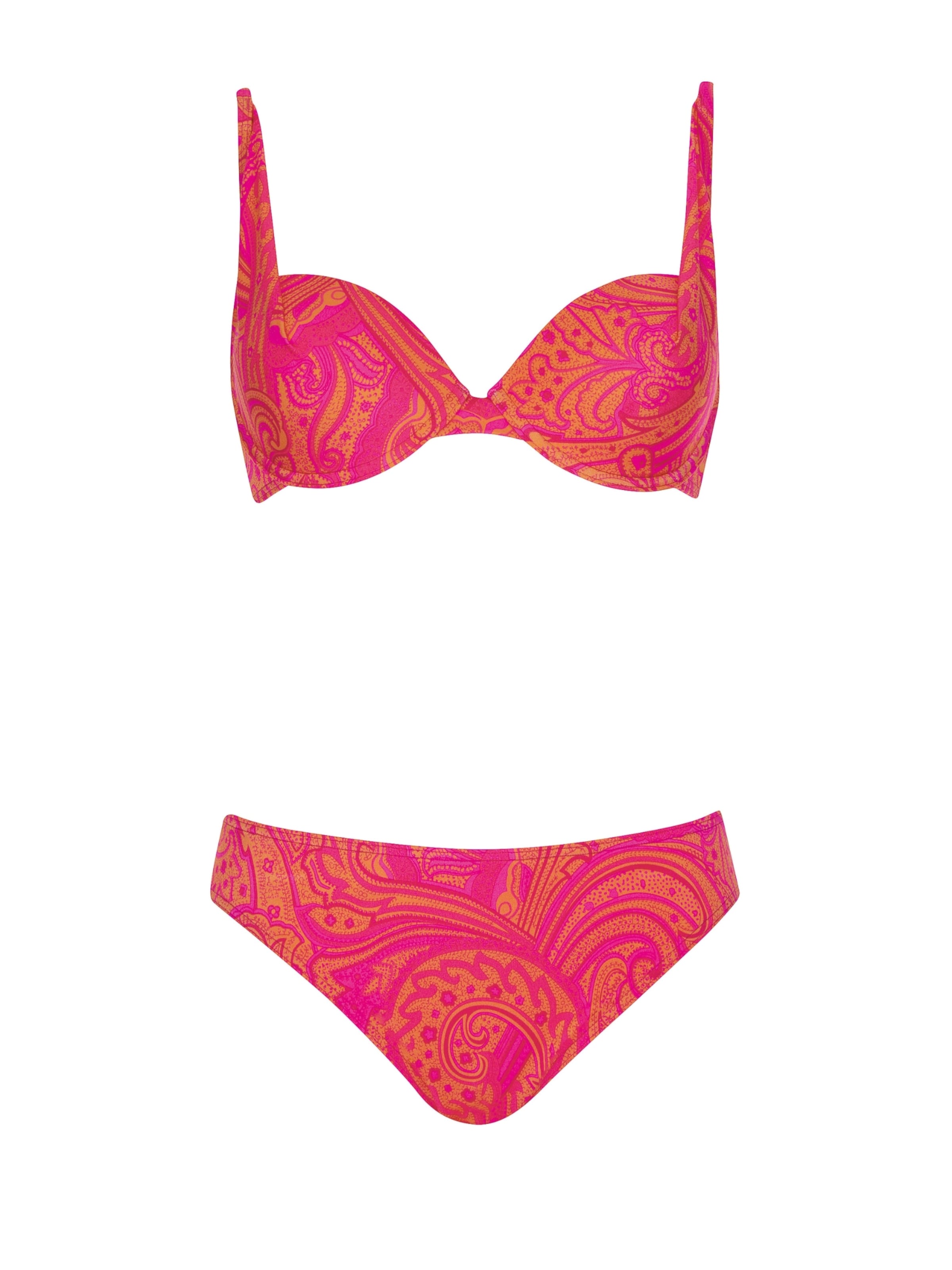 OLYMPIA Bustier Bikini i pink: forside