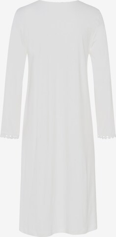 Hanro Nachthemd ' Rosa ' in Weiß